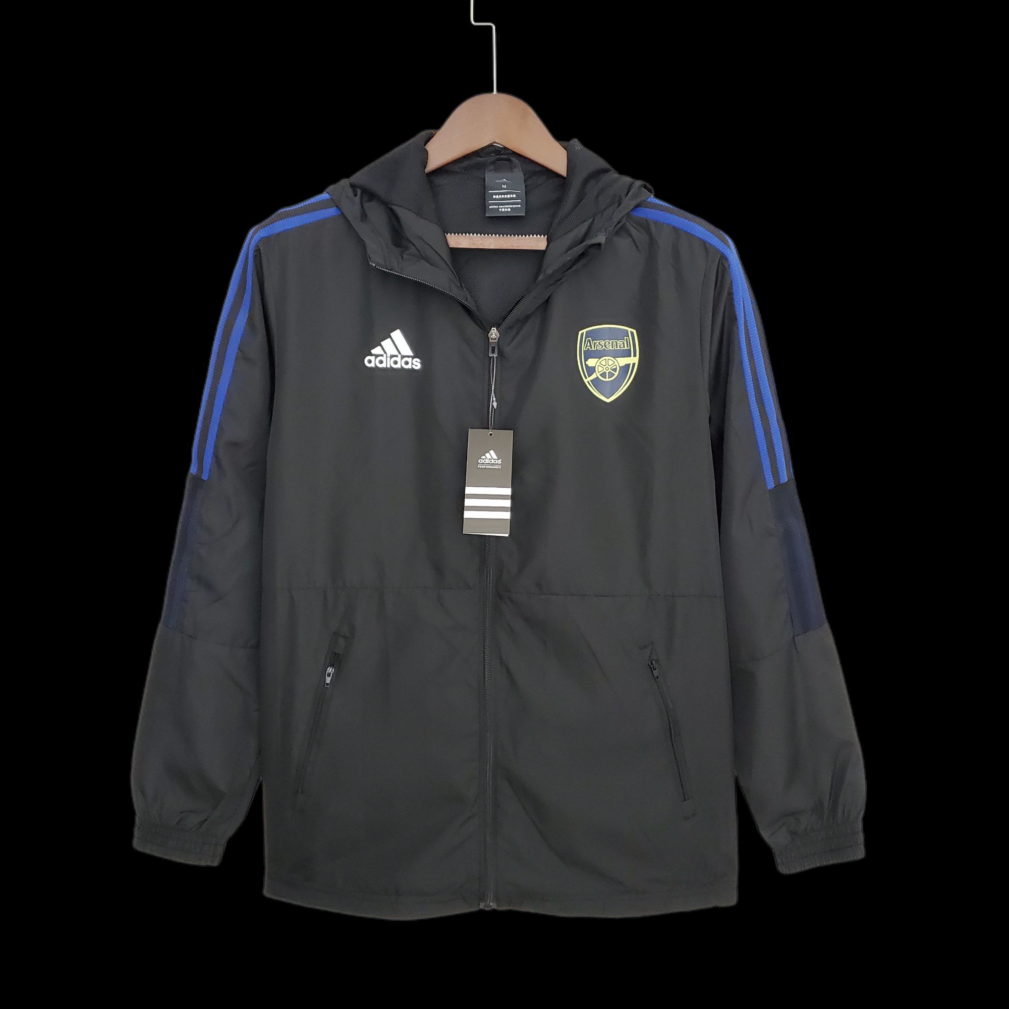 2022 Arsenal Windbreaker Black 2022 Arsenal Windbreaker Black