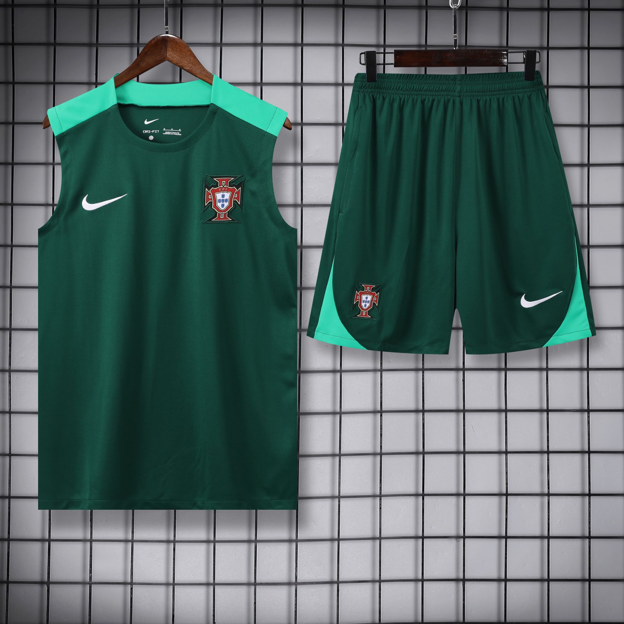 vest 24-25 Portugal green training vest set vest 24-25 Portugal green training vest set