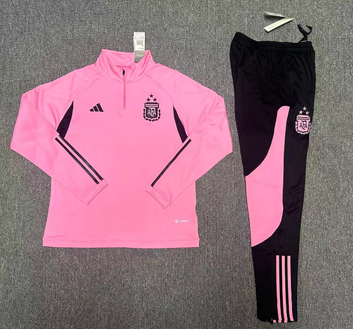 23-24 Argentina pink Sweater tracksuit set