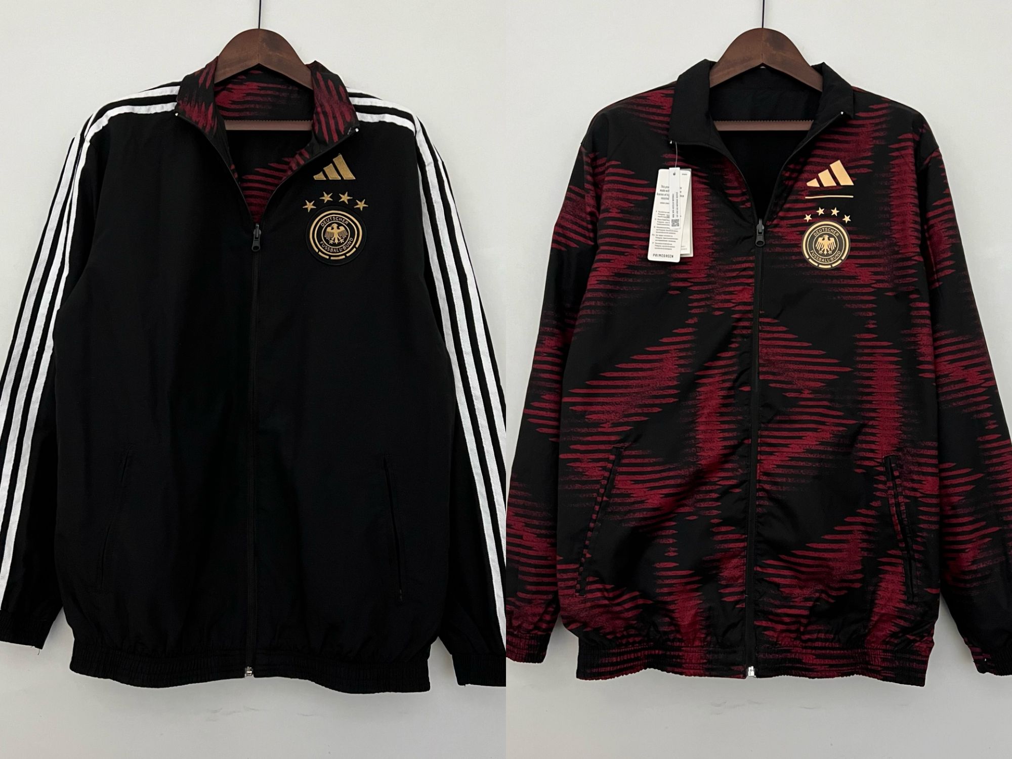 2022 Germany Trench Coat Reversible Black and Red 2022 Germany Trench Coat Reversible Black and Red