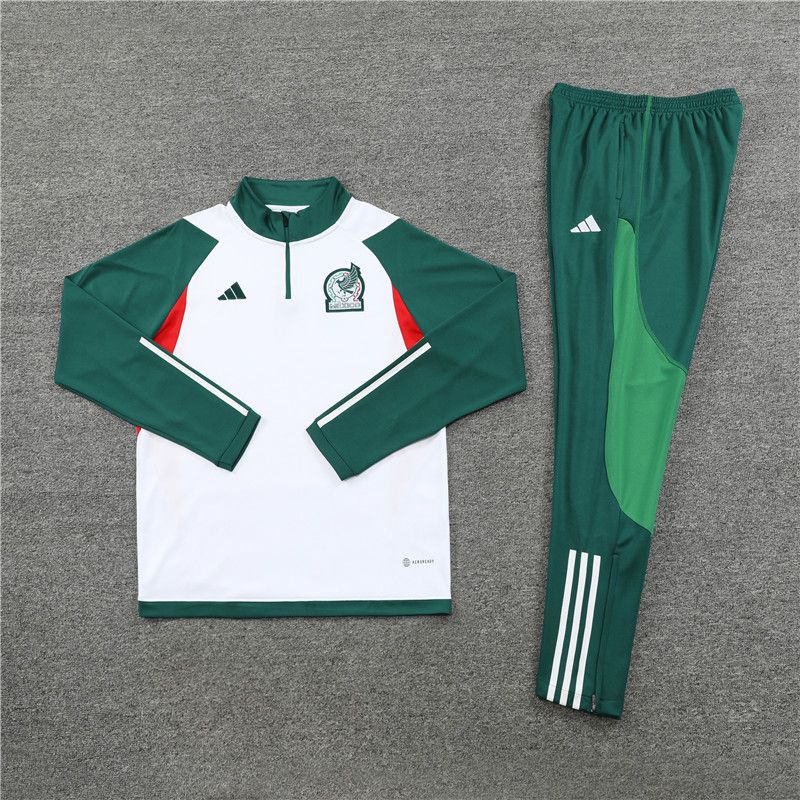 23-24 Mexico white sweater tracksuit set