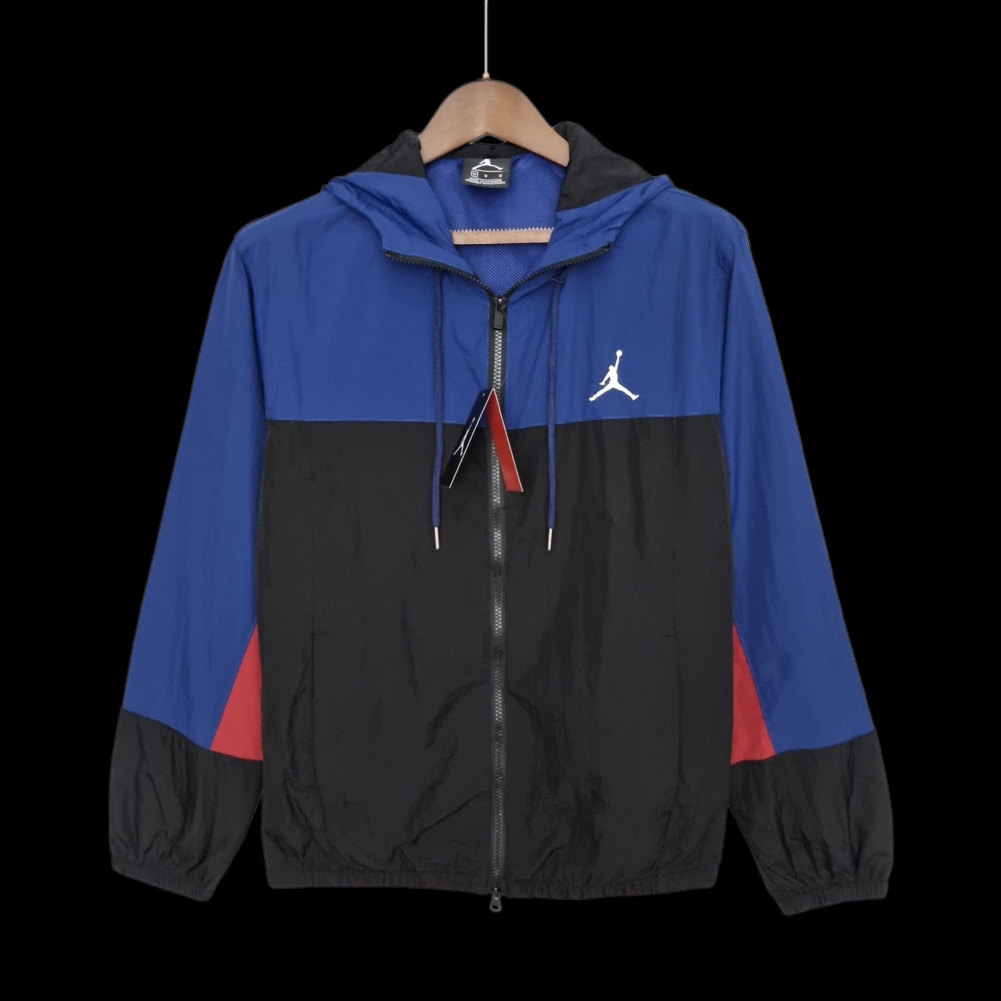 2022 Jordan Windbreaker Black and Blue