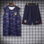 vest 24-25 England blue training vest set