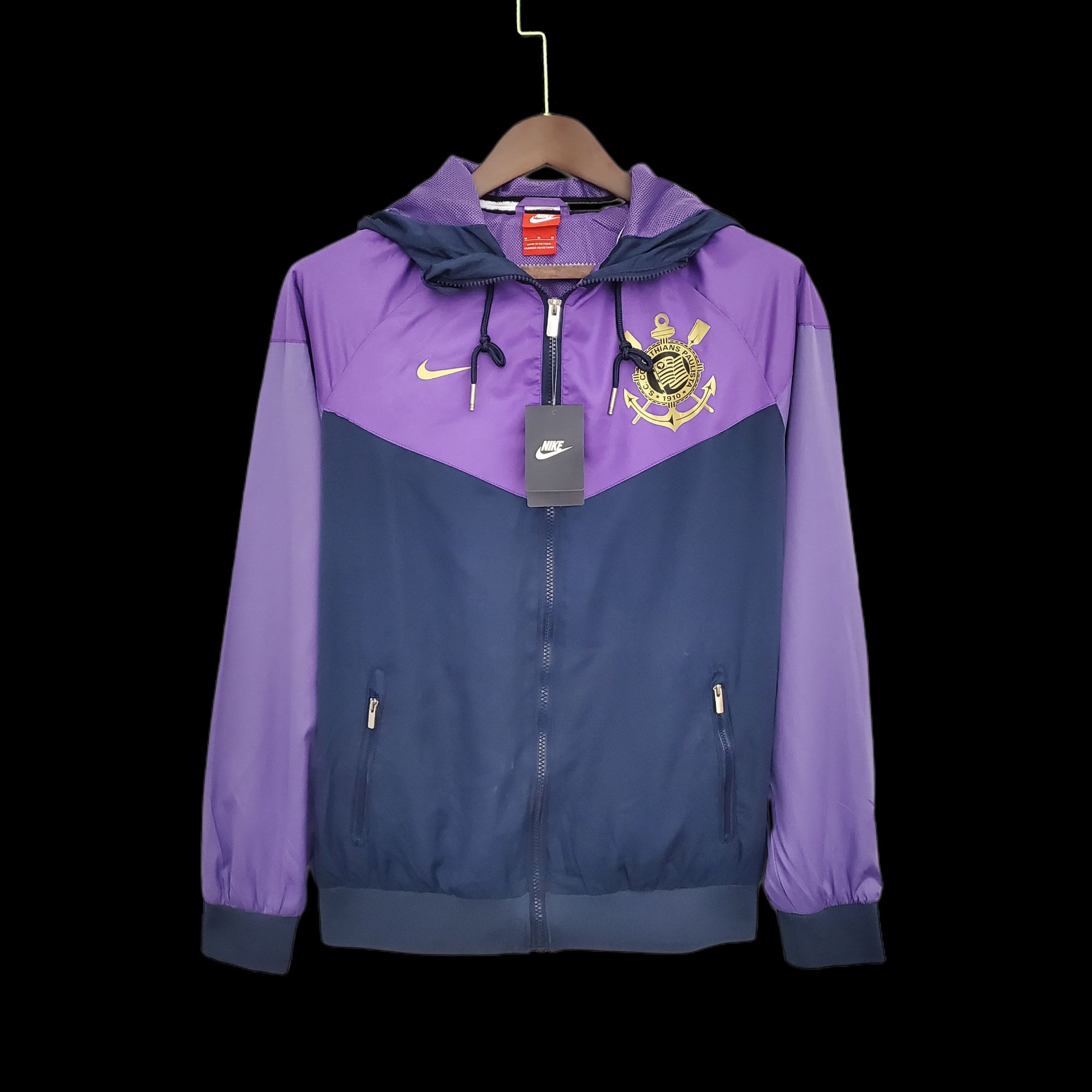 21-22 Corinthians Windbreaker Purple Blue 21-22 Corinthians Windbreaker Purple Blue