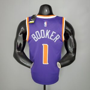 BOOKER#1 Phoenix Suns Purple NBA Jersey
