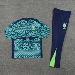 24-25 Brazil green black Sweater tracksuit set
