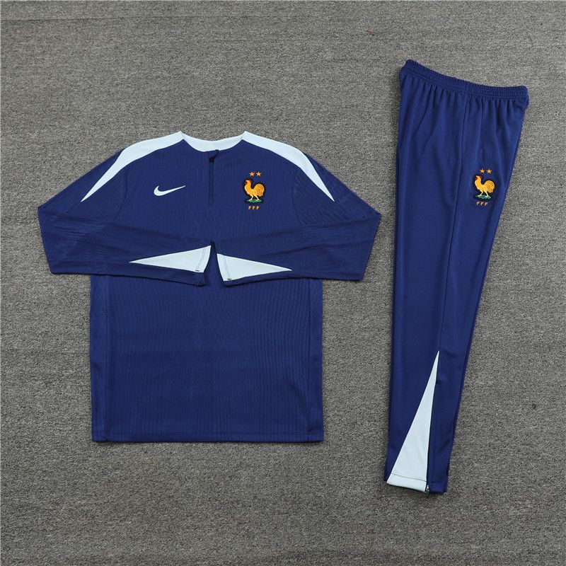 player version 24-25 France blue Sweater tracksuit set