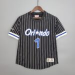 Mitchellness Magic Black No. 1 McGrady Retro Mesh Short Sleeve