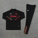 23-24 man u black sweater tracksuit set