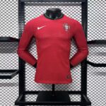 Portugal 2024-25 Euro Home Long Sleeves Jersey – Player Version