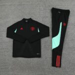 23-24 man u black Sweater tracksuit set