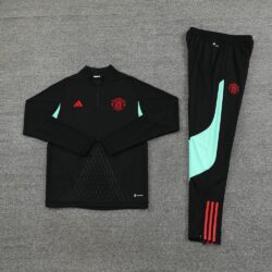 23-24 man u black Sweater tracksuit set