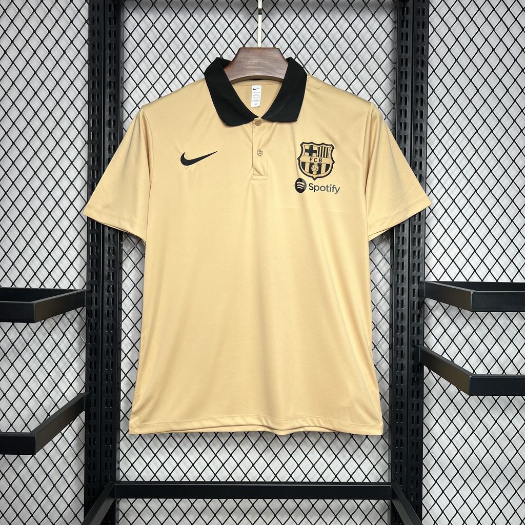 Barcelona 2024-25 Polo Khaki Jersey