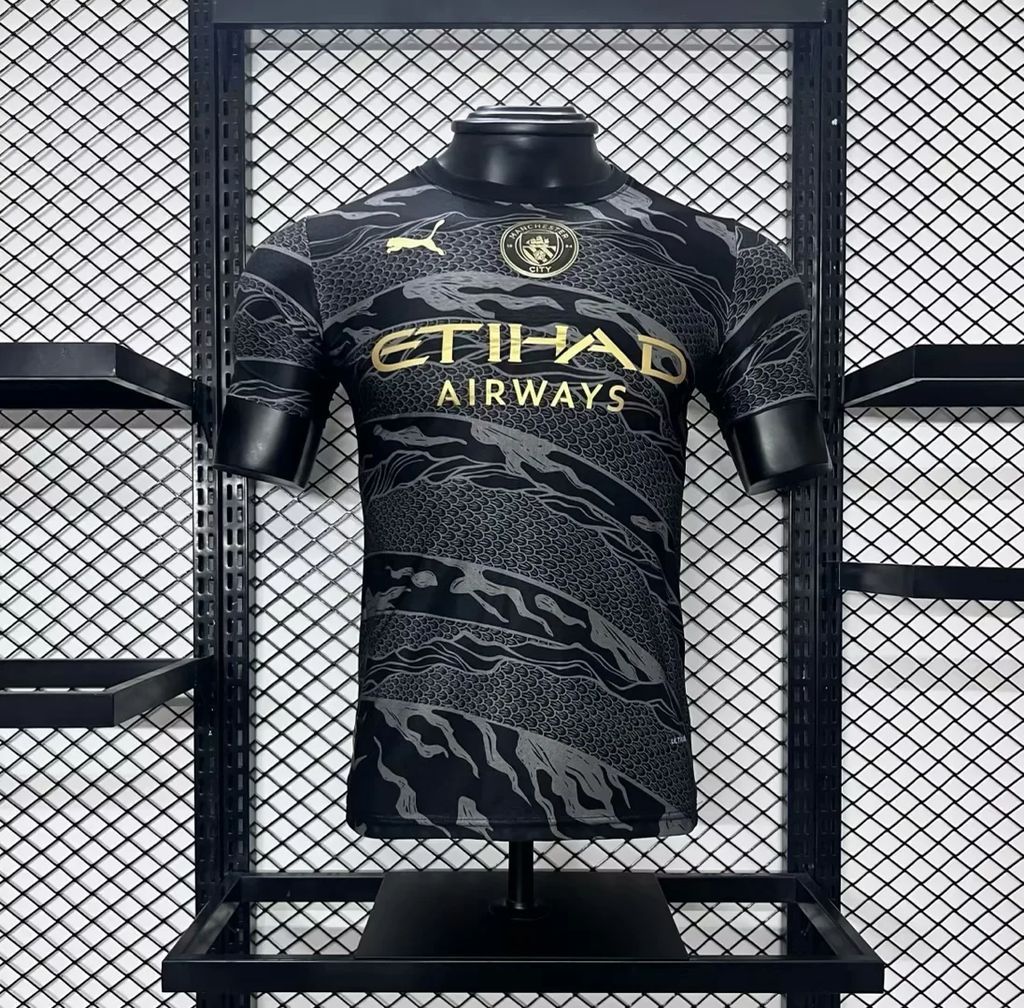Manchester City 2024-25 Black Dragon Jersey Player Version