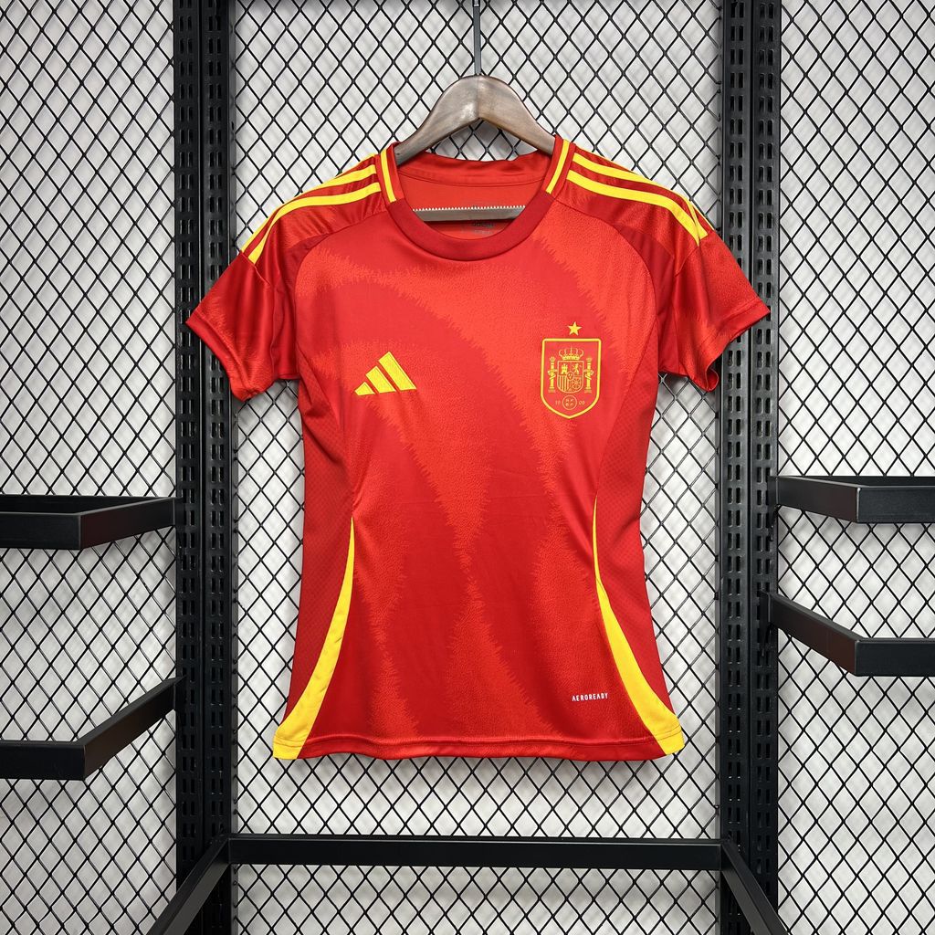 Spain 2024-25 Euro Home Womens Jersey Spain 2024-25 Euro Home Womens Jersey