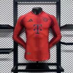 Bayern Munich 2024-25 Home Long Sleeves Jersey – Player