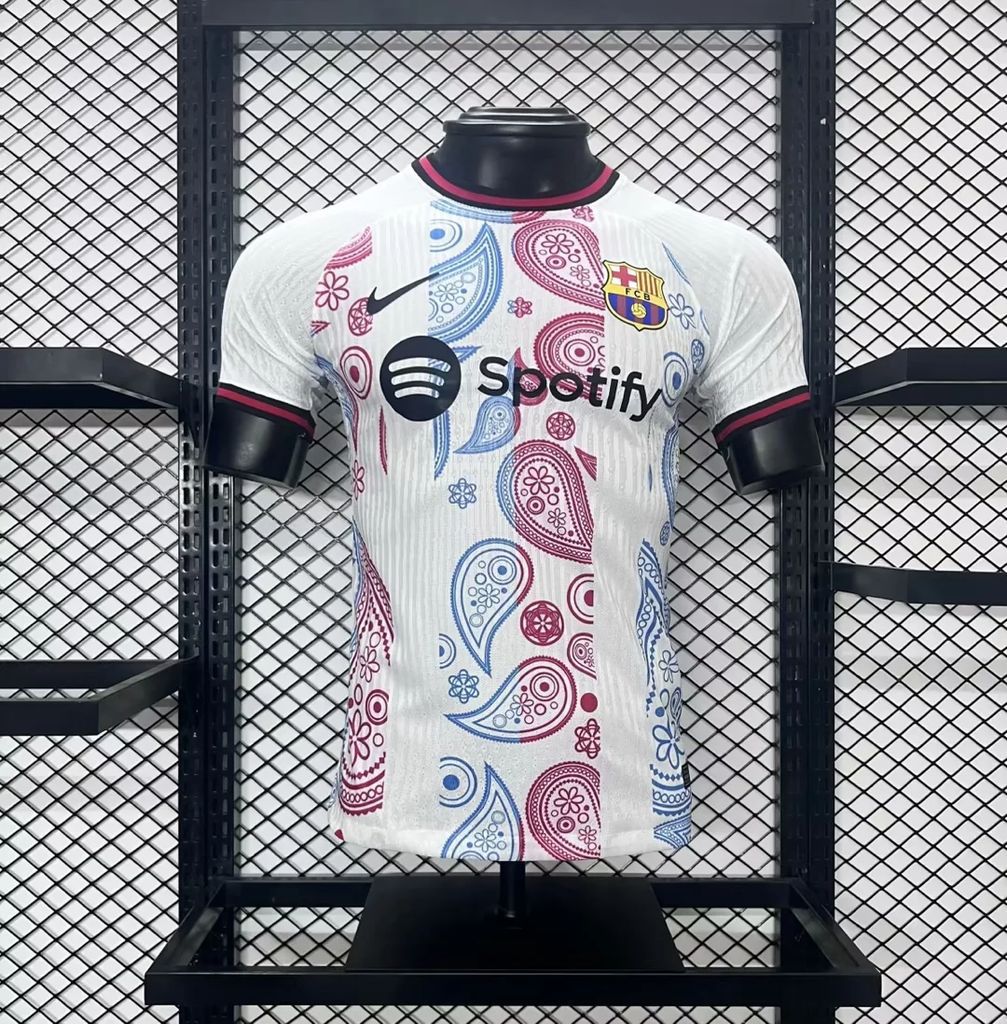 Barcelona 2024-25 Special Edition White Jersey Player Version Barcelona 2024-25 Special Edition White Jersey Player Version