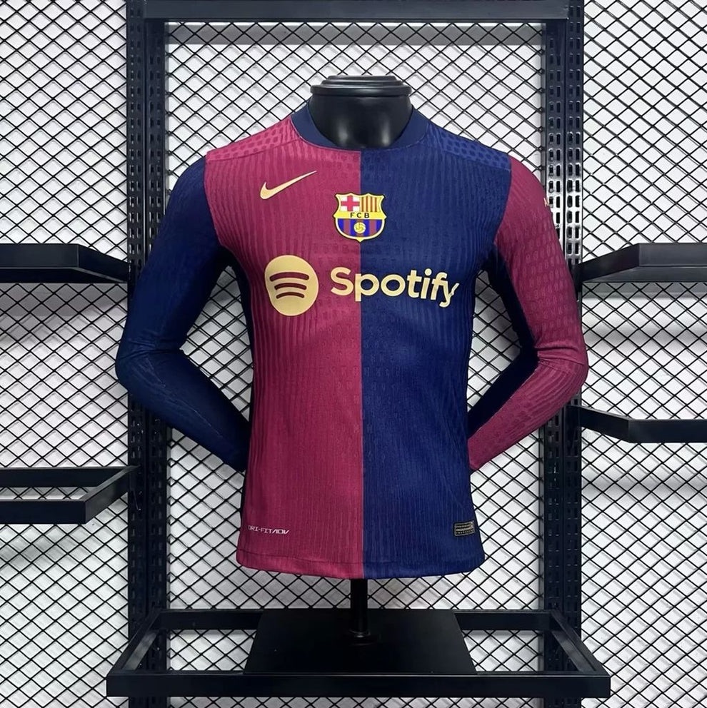 2024-2025 FC BARCELONA HOME KIT LONG SLEEVE