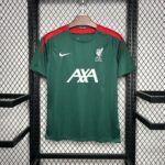 Liverpool 2024-25 Pre-match training dark green Jersey