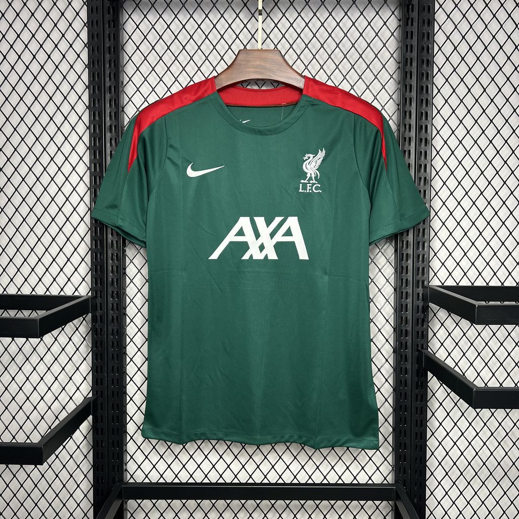 Liverpool 2024-25 Pre-match training dark green Jersey