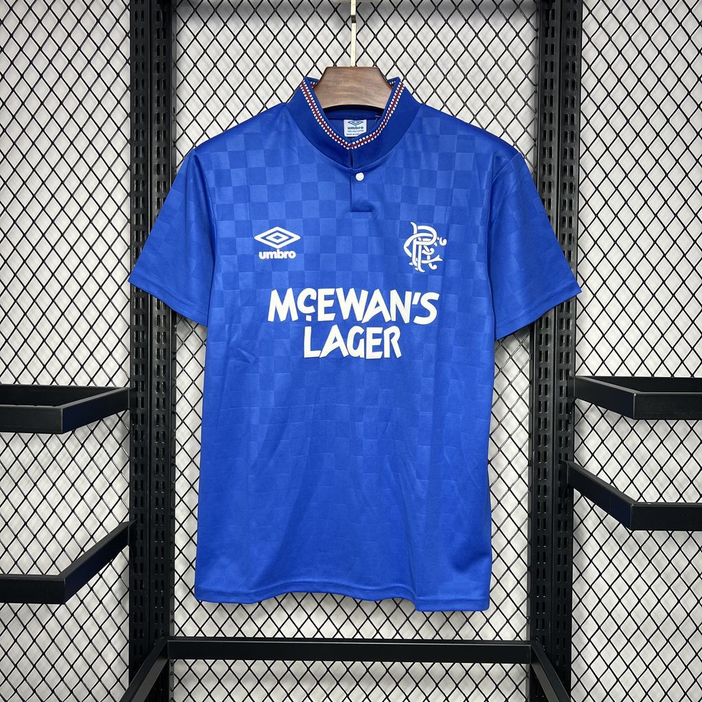 Rangers 1987-90 Home Retro Jersey Rangers 1987-90 Home Retro Jersey
