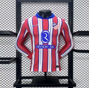 Atletico Madrid 2024-25 Home Long Sleeves Jersey Player