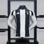 Juventus 2024-25 Home Long Sleeves Jersey Player Version