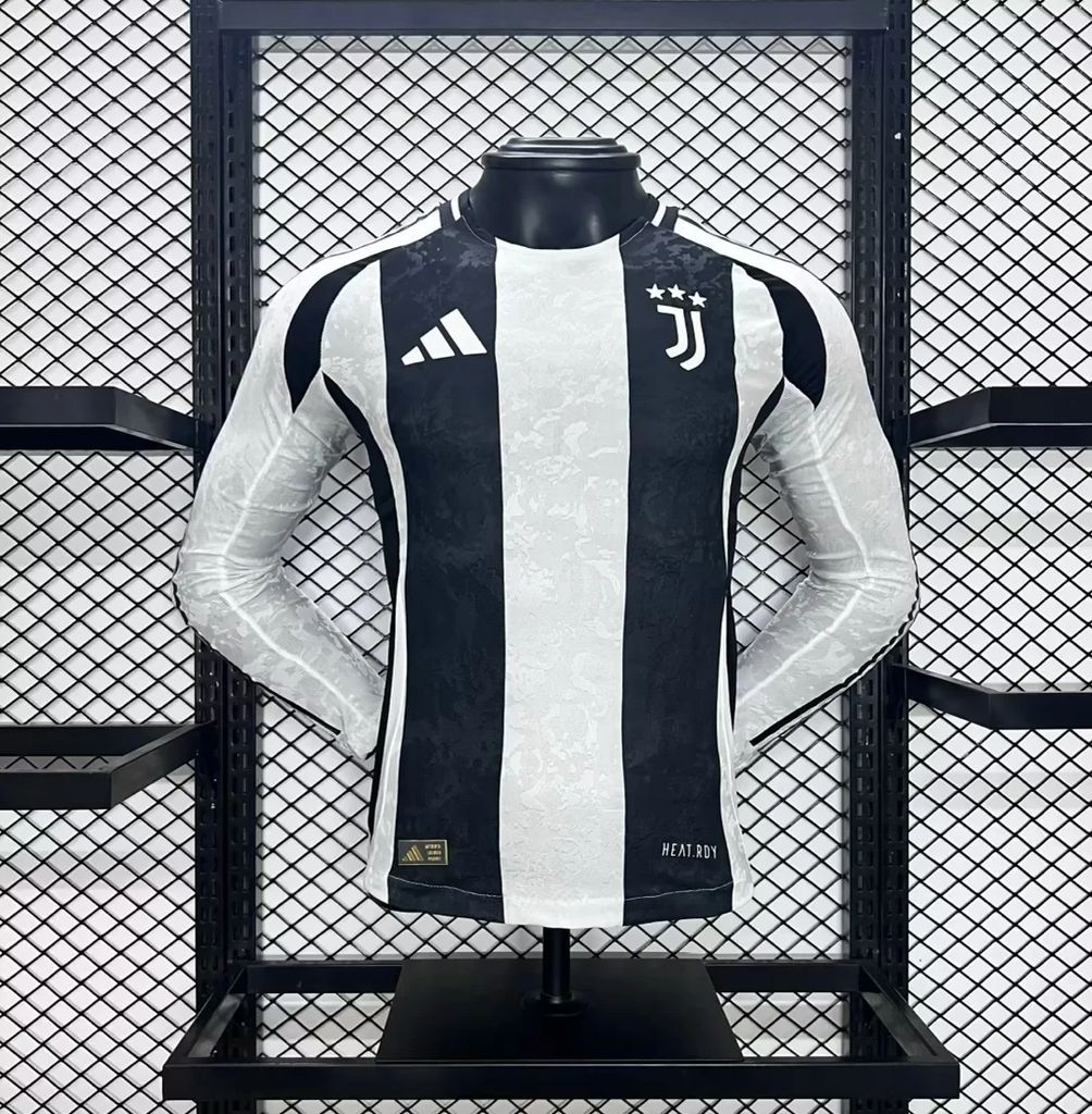 Juventus 2024-25 Home Long Sleeves Jersey Player Version