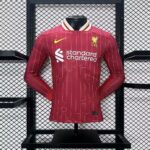 Liverpool 2024-25 Home Long Sleeves Jersey Player Version