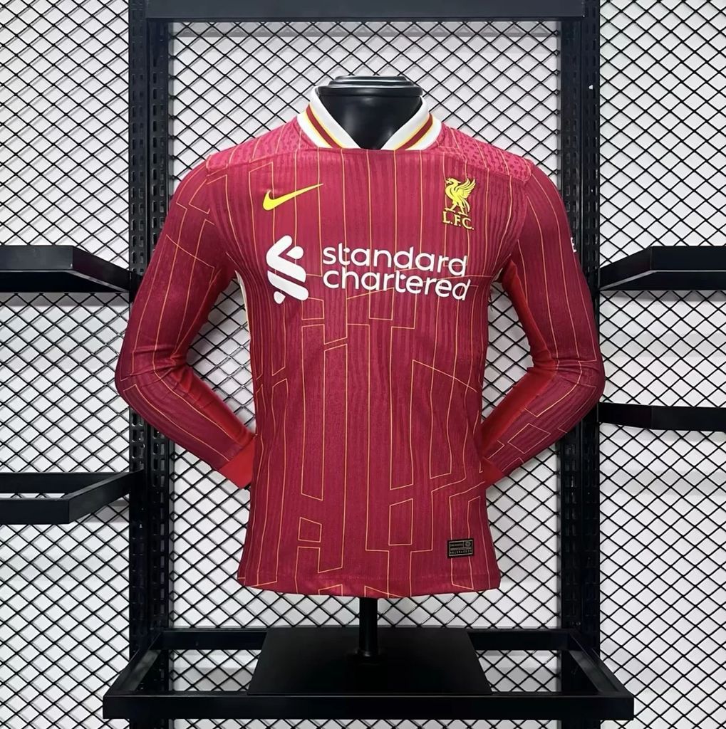 Liverpool 2024-25 Home Long Sleeves Jersey Player Version