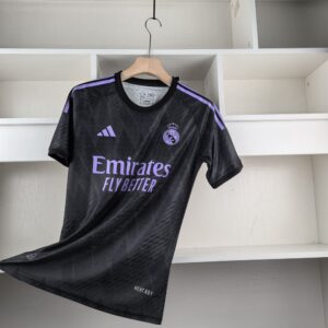 Real Madrid 2024-25 Kit Black Purple Player Version