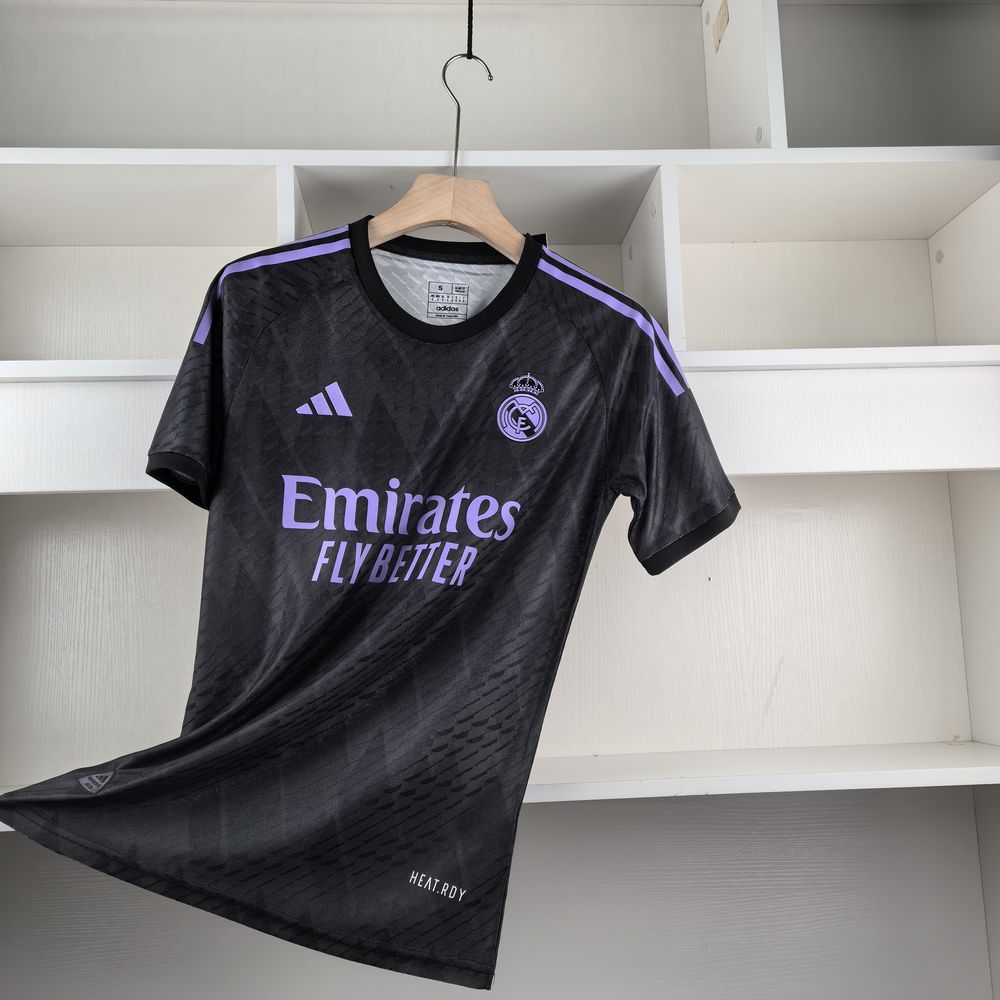 Real Madrid 2024-25 Kit Black Purple Player Version