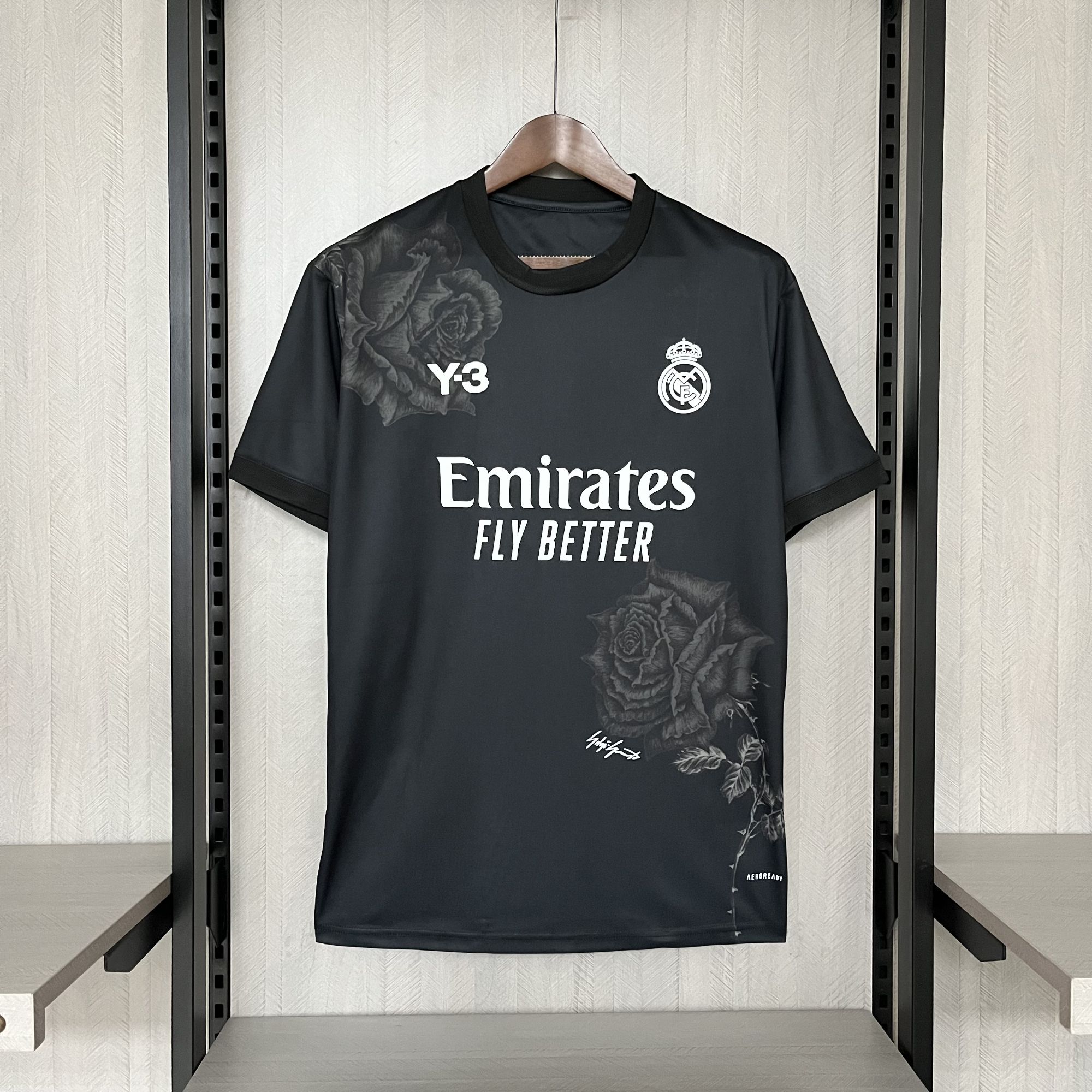 2024-2025 REAL MADRID Y3 BLACK JERSEY