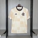 2024-2025 FLAMENGO PRE-MATCH WEAR BEIGE JERSEY