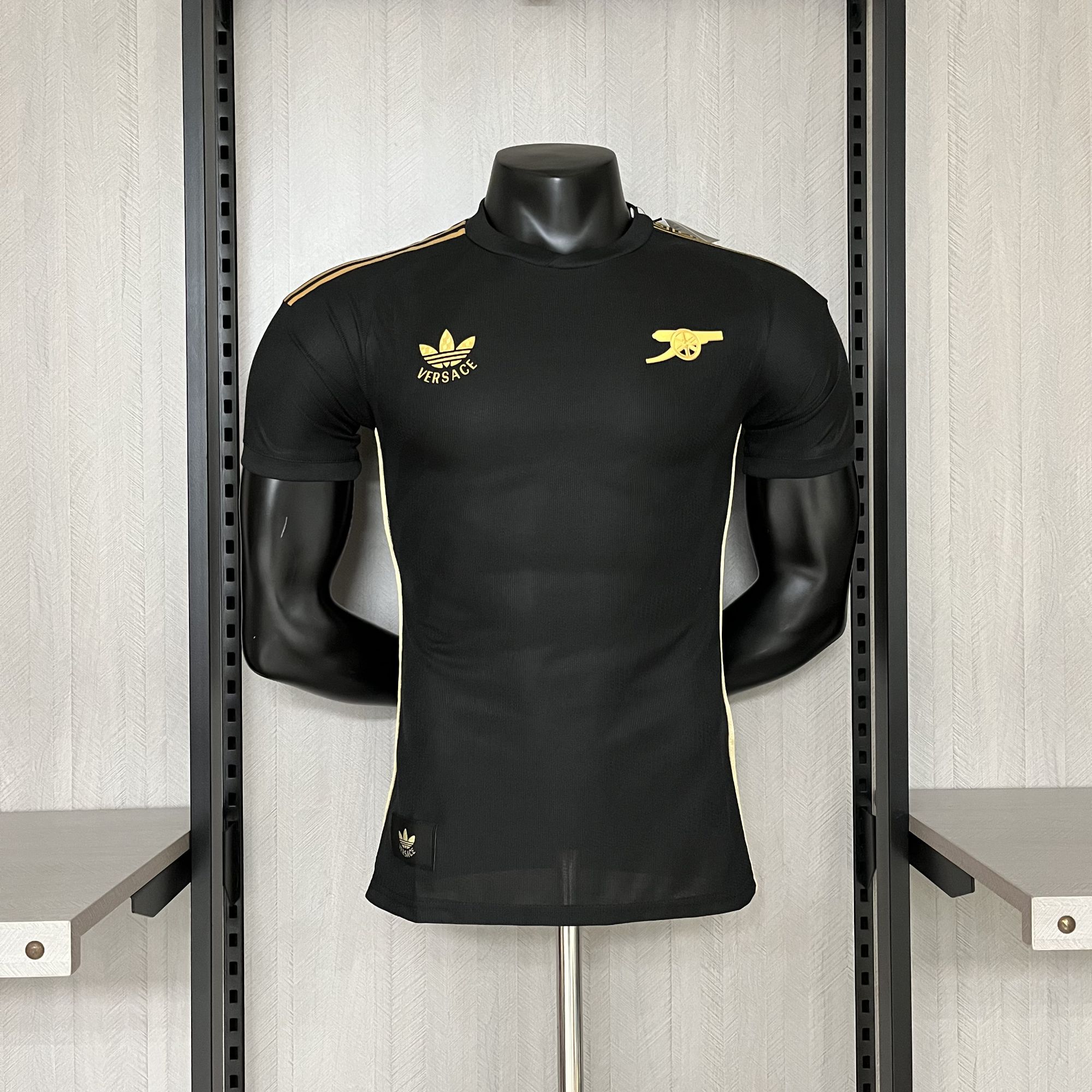 2024-2025 ARSENAL VERSACE CO-BRANDED EDITION BLACK JERSEY