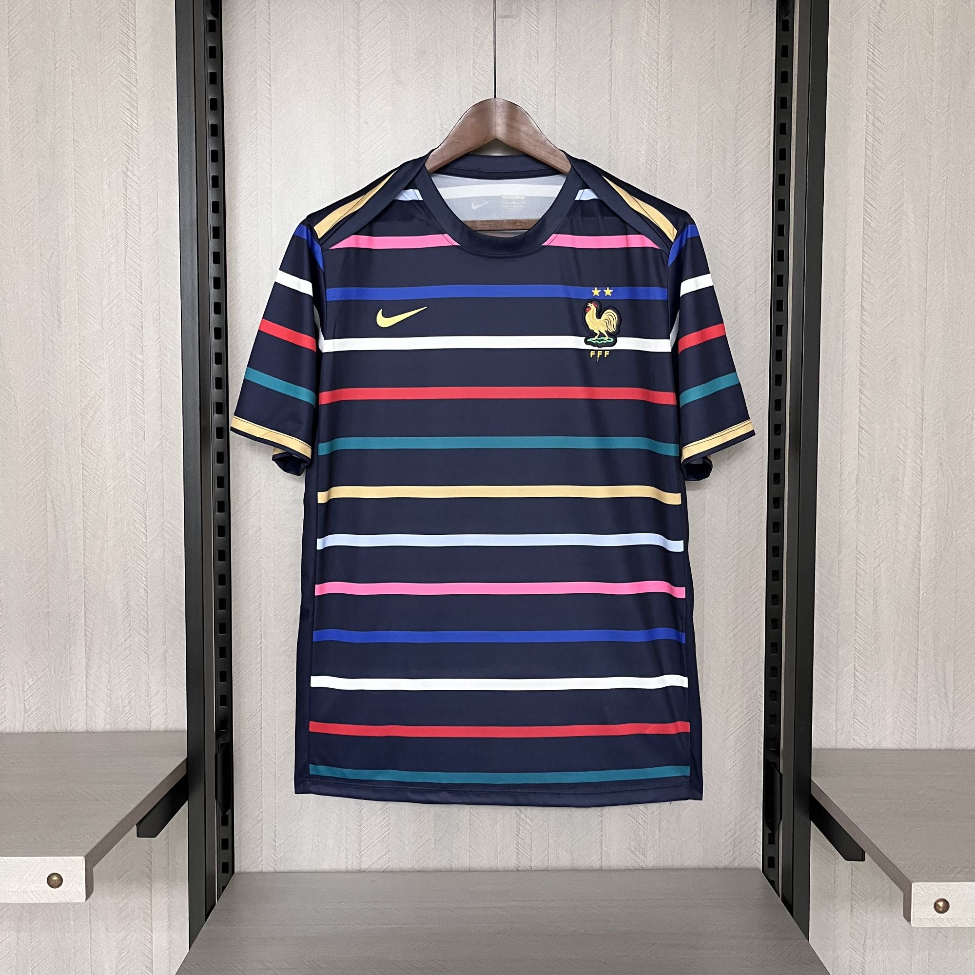 2024-2025 FRENCH TRAINING WEAR BLUE JERSEY 2024-2025 FRENCH TRAINING WEAR BLUE JERSEY