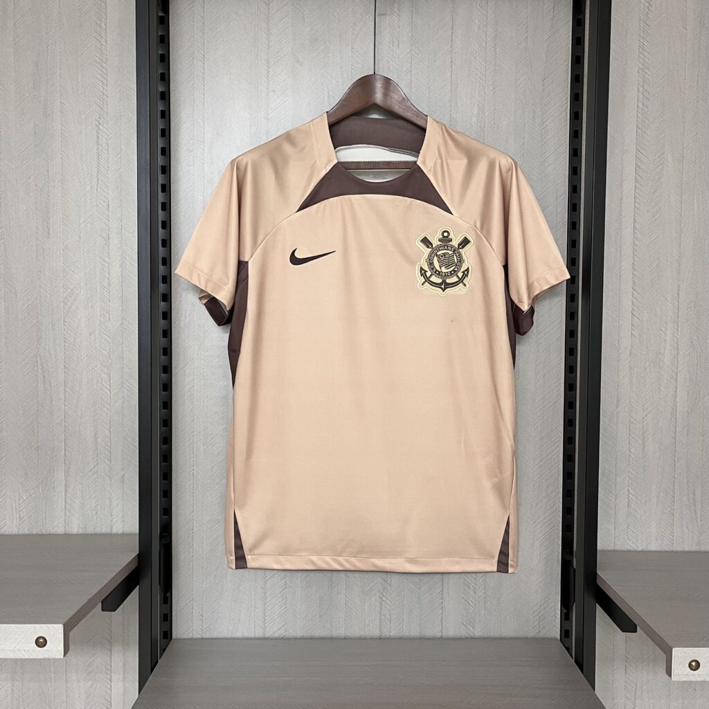 2024-2025 CORINTHIANS TRAINING WEAR BEIGE JERSEY