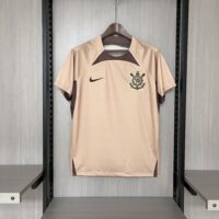 2024-2025 CORINTHIANS TRAINING WEAR BEIGE JERSEY 2024-2025 CORINTHIANS TRAINING WEAR BEIGE JERSEY