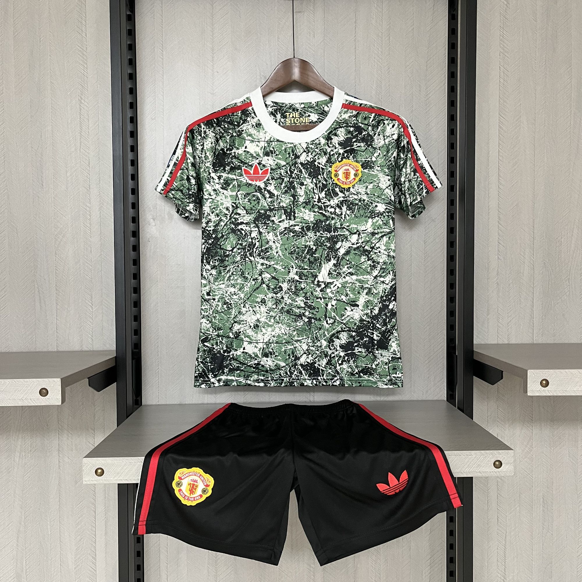 2024-2025 KIDS MANCHESTER UNITED JOINT VERSUON GREEN JERSEY