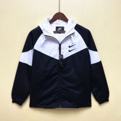 2023-24 NIKE CASUAL TRENCH COAT BLACK AND WHITE