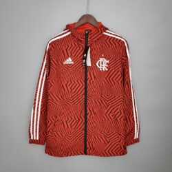 2021-22 FLAMENGO RED AND WHITE WINDBREAKER