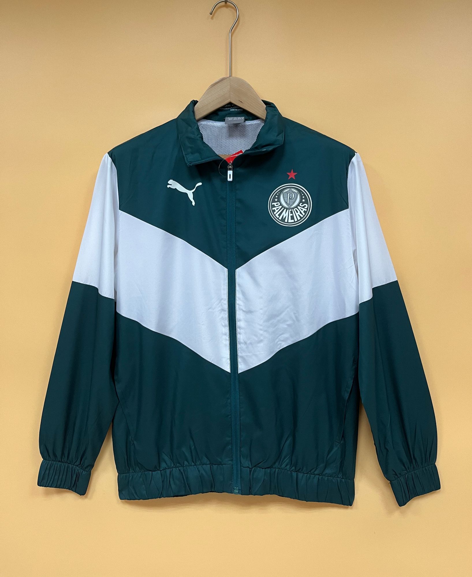 2022 PALMEIRAS WHITE AND GREEN WINDBREAKER