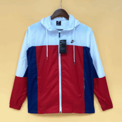 NIKE RED AND WHITE WINDBREAKER
