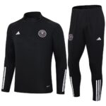 23-24 Miami black half zipper sweater tracksuit