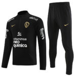 23-24 Palmeiras black half zipper sweater tracksuit