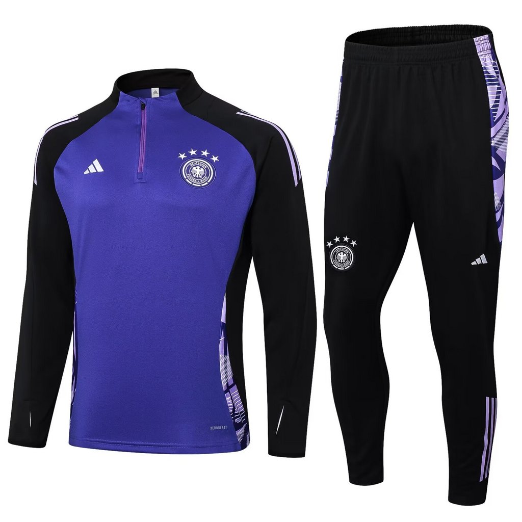 24-25 Germany purple with black half zipper training tracksuit 24-25 Germany purple with black half zipper training tracksuit