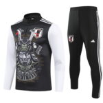 24-25 Japan black face special version half zipper training tracksuit