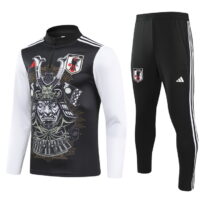 24-25 Japan black face special version half zipper training tracksuit
