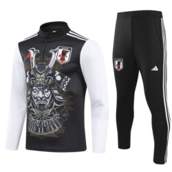24-25 Japan black face special version half zipper training tracksuit