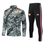 24-25 Manud green half zipper training tracksuit